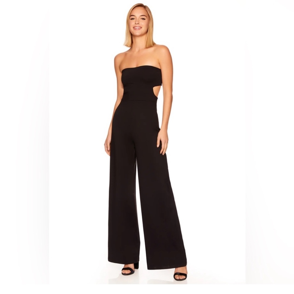 Susana Monaco Strapless Cutout Back Jumpsuit Womens Medium